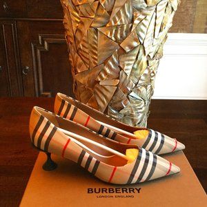 Burberry London Lillyton 55 Vintage Check Pumps Size 39